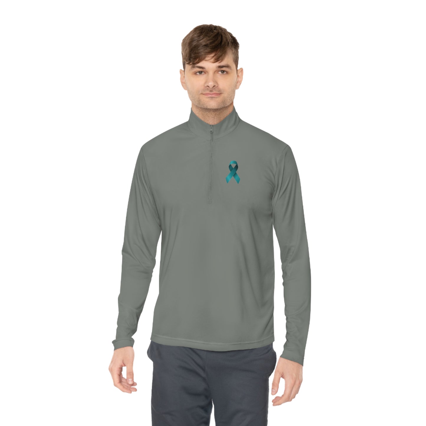 Ovarian Cancer Unisex Quarter-Zip Pullover