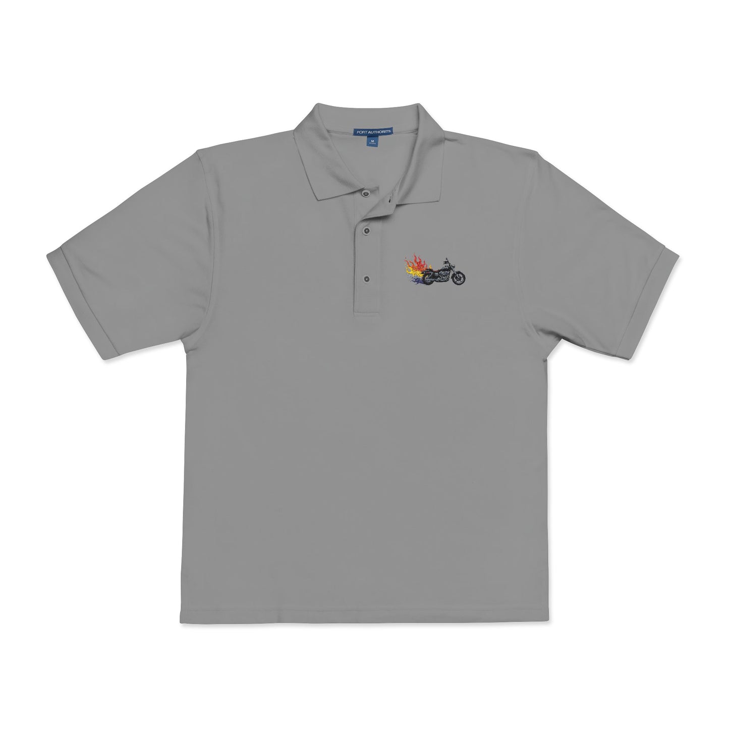 Polo Shirt Flaming Rainbow Embroidery