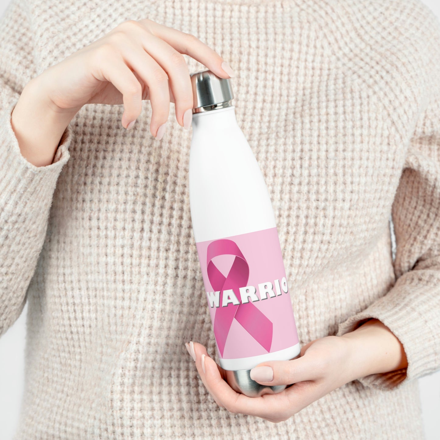 20oz Insulated Bottle Breast Cancer Warrior