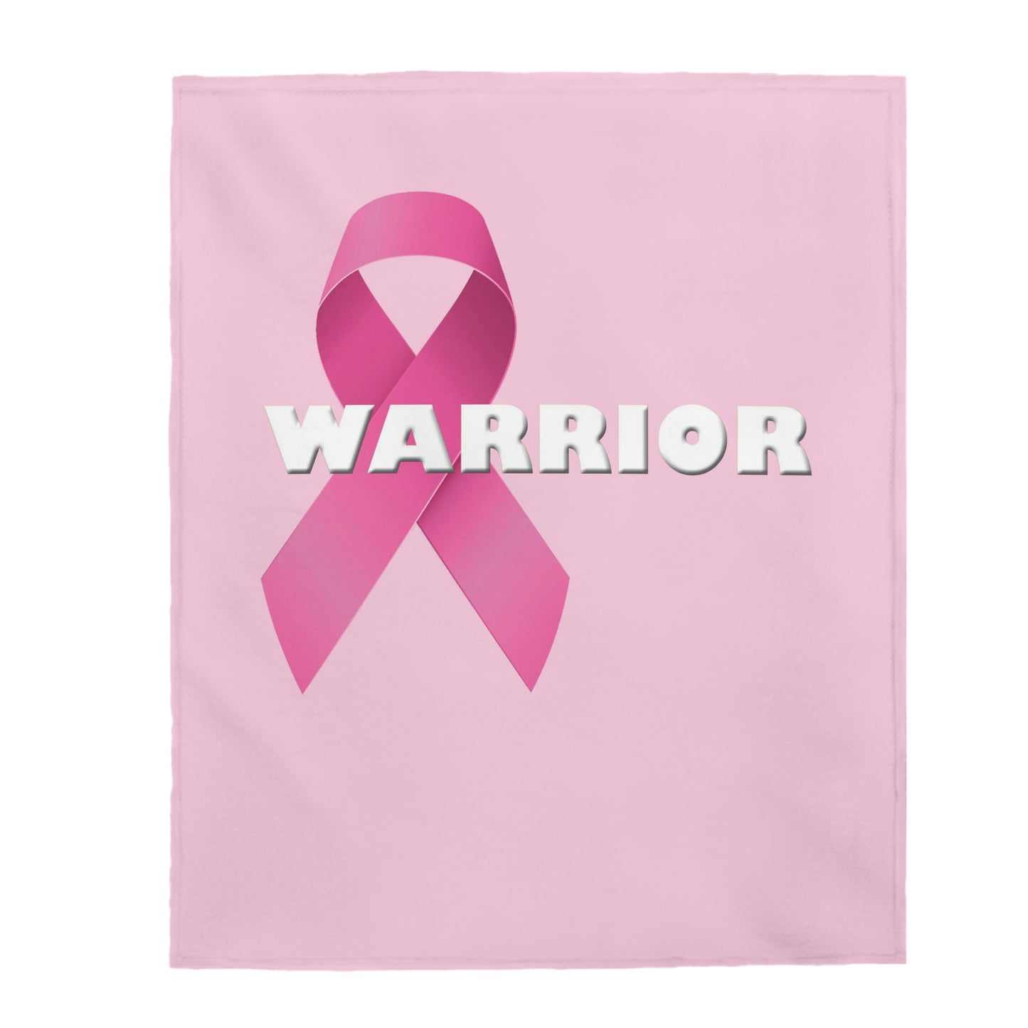Plush Pink Warrior Velveteen Blanket