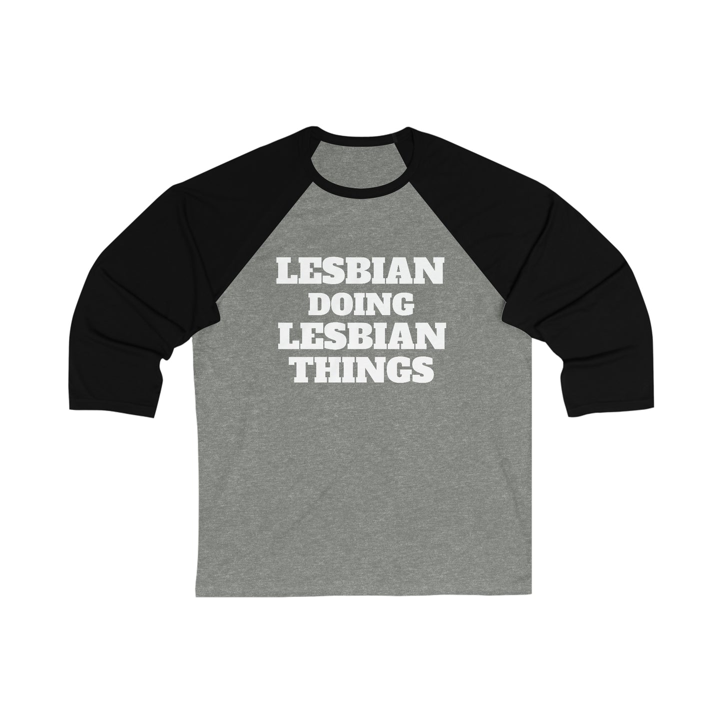 Lesbian Things 3\4 Sleeve Baseball Tee