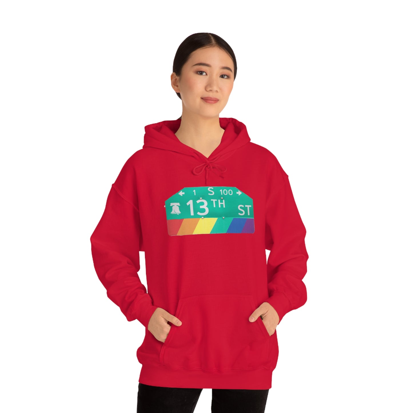Philly Gayborhood Street Sign Hoodie