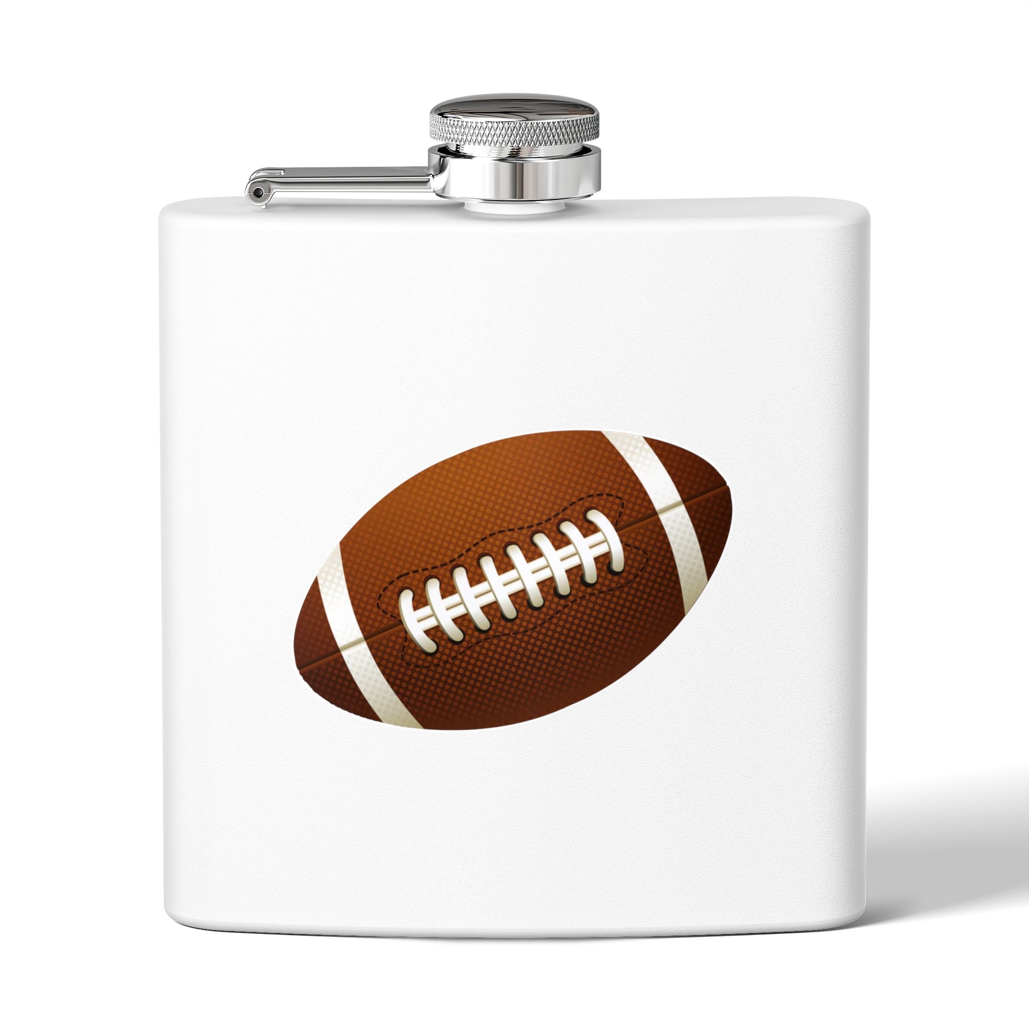 Football Stainless Steel Flask, 6oz