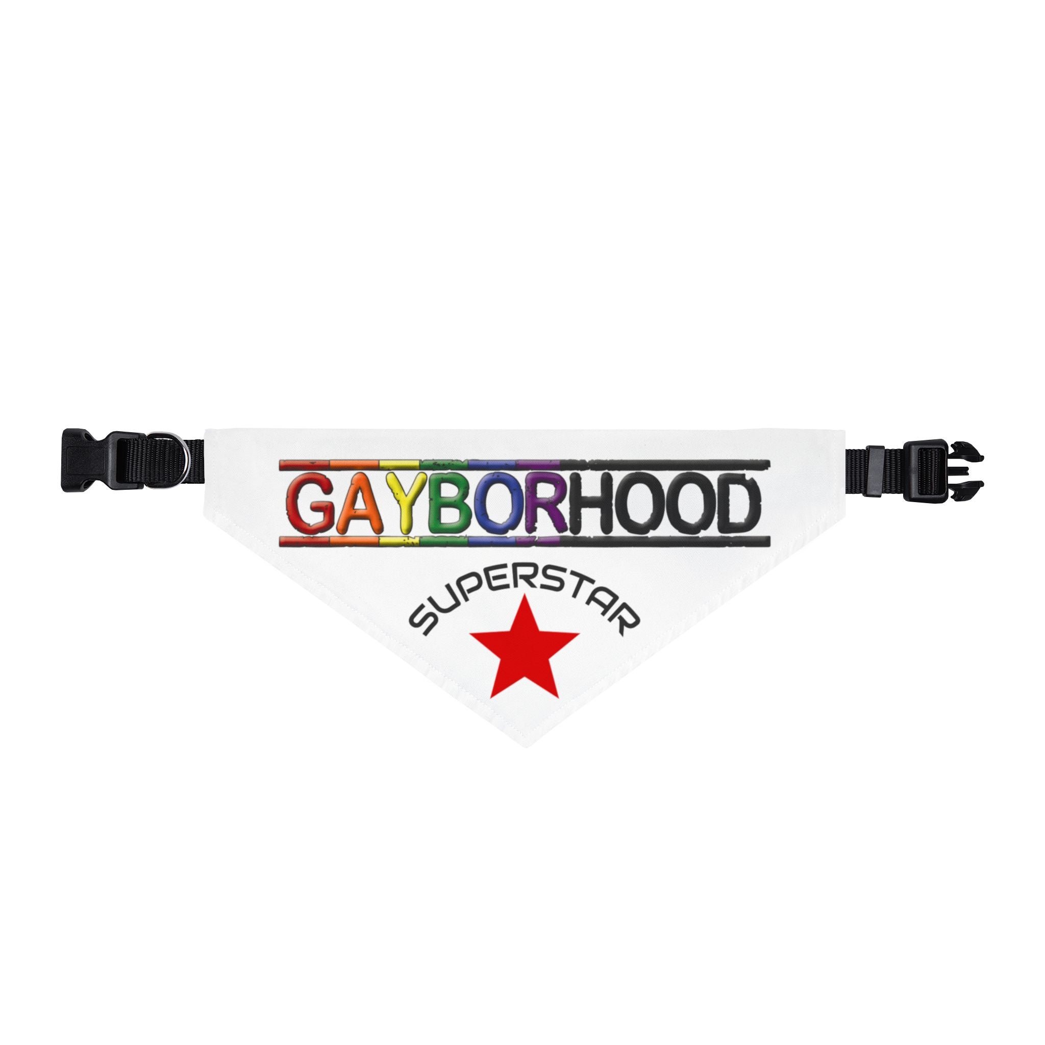 Clip-on Pet Bandana Gayborhood Superstar