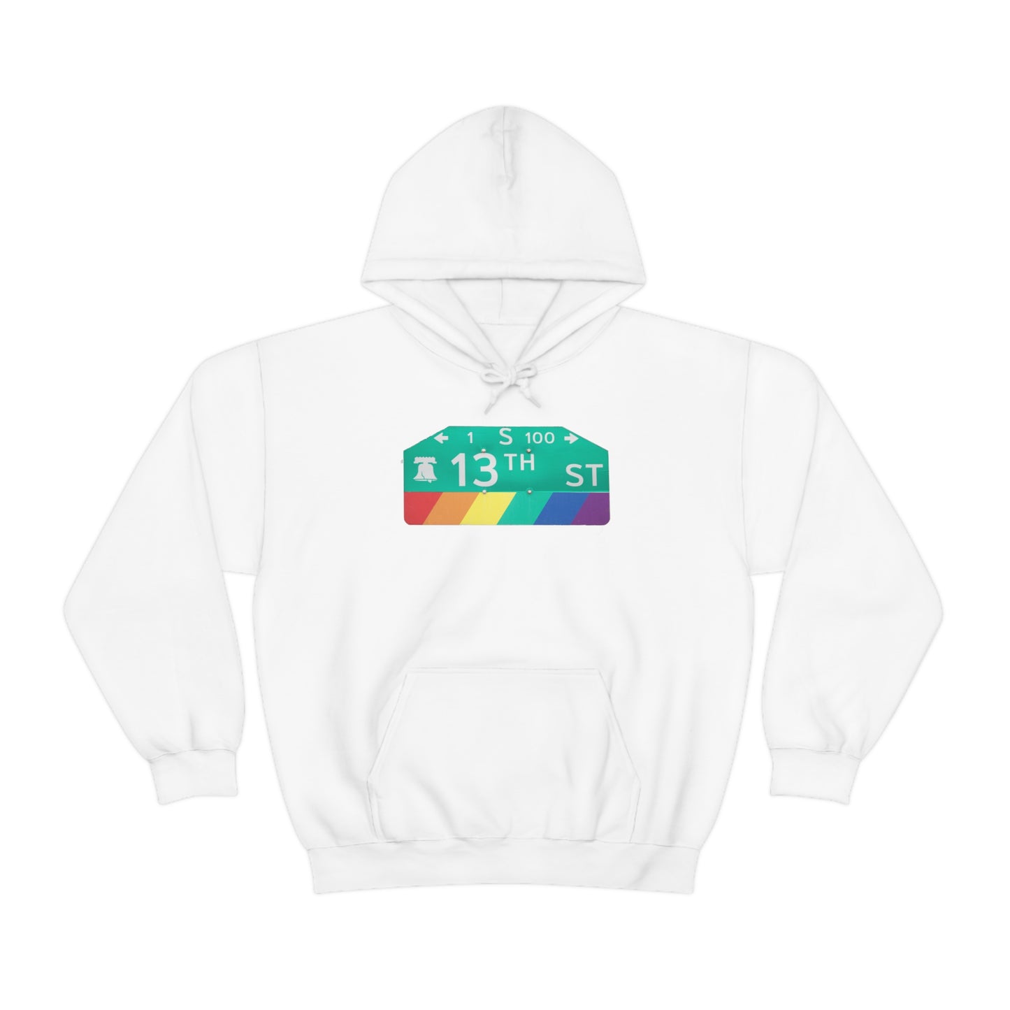 Philly Gayborhood Street Sign Hoodie