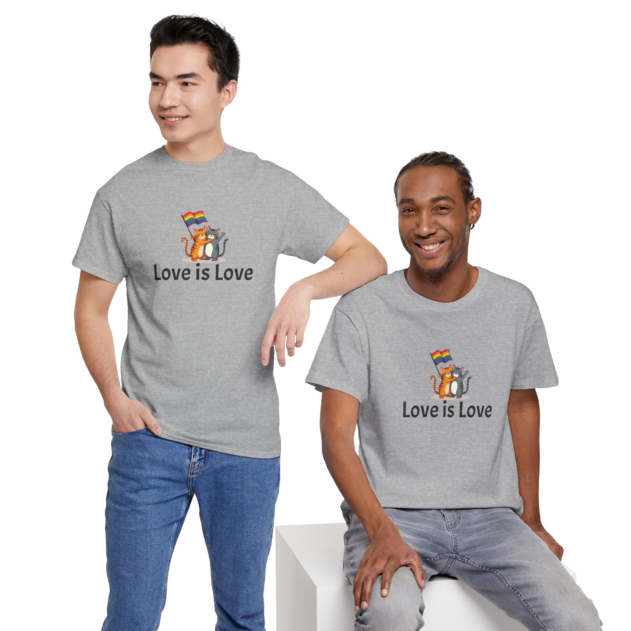 Kitty Love is Love Heavy Cotton Tee