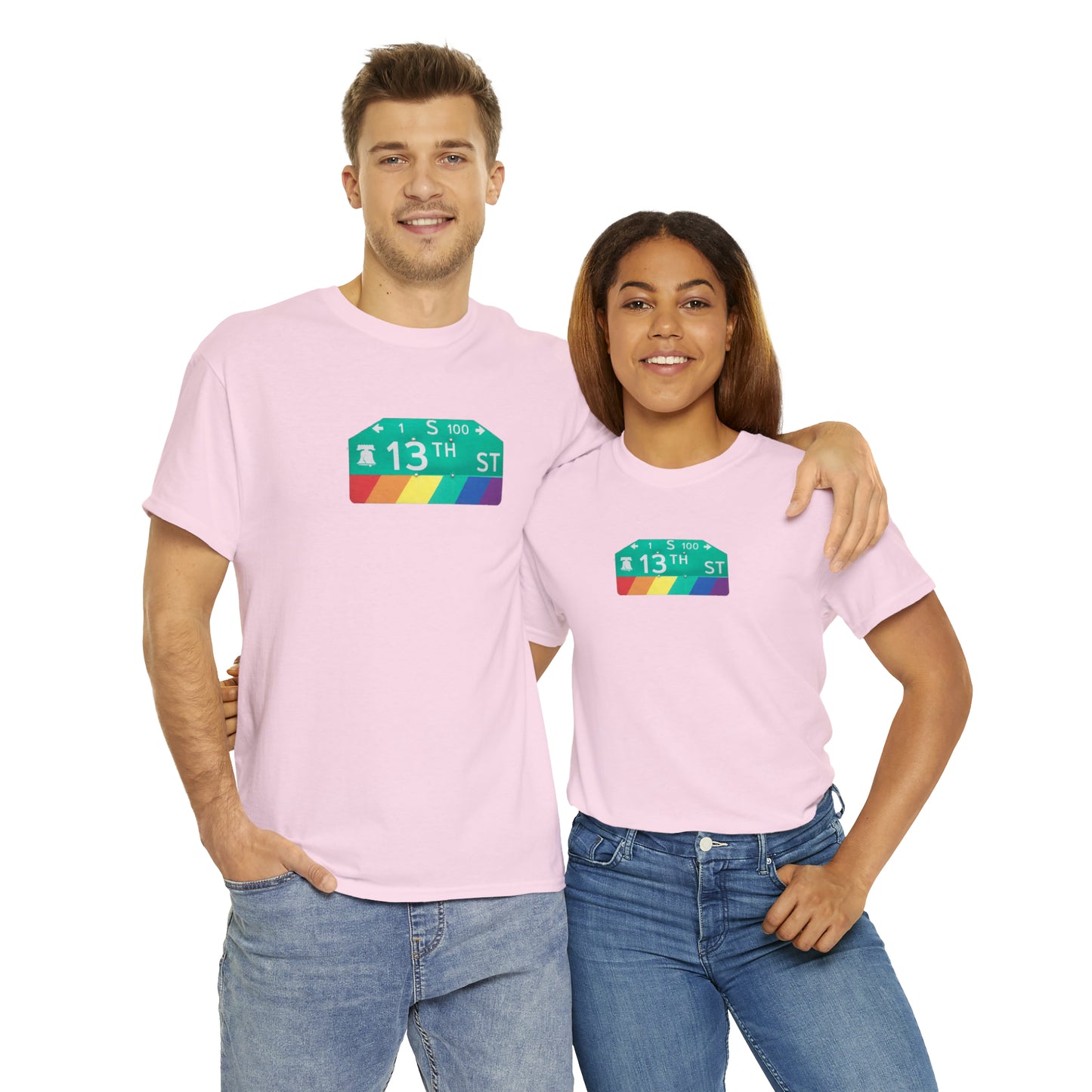 Philly Gayborhood Street Sign Cotton Tee