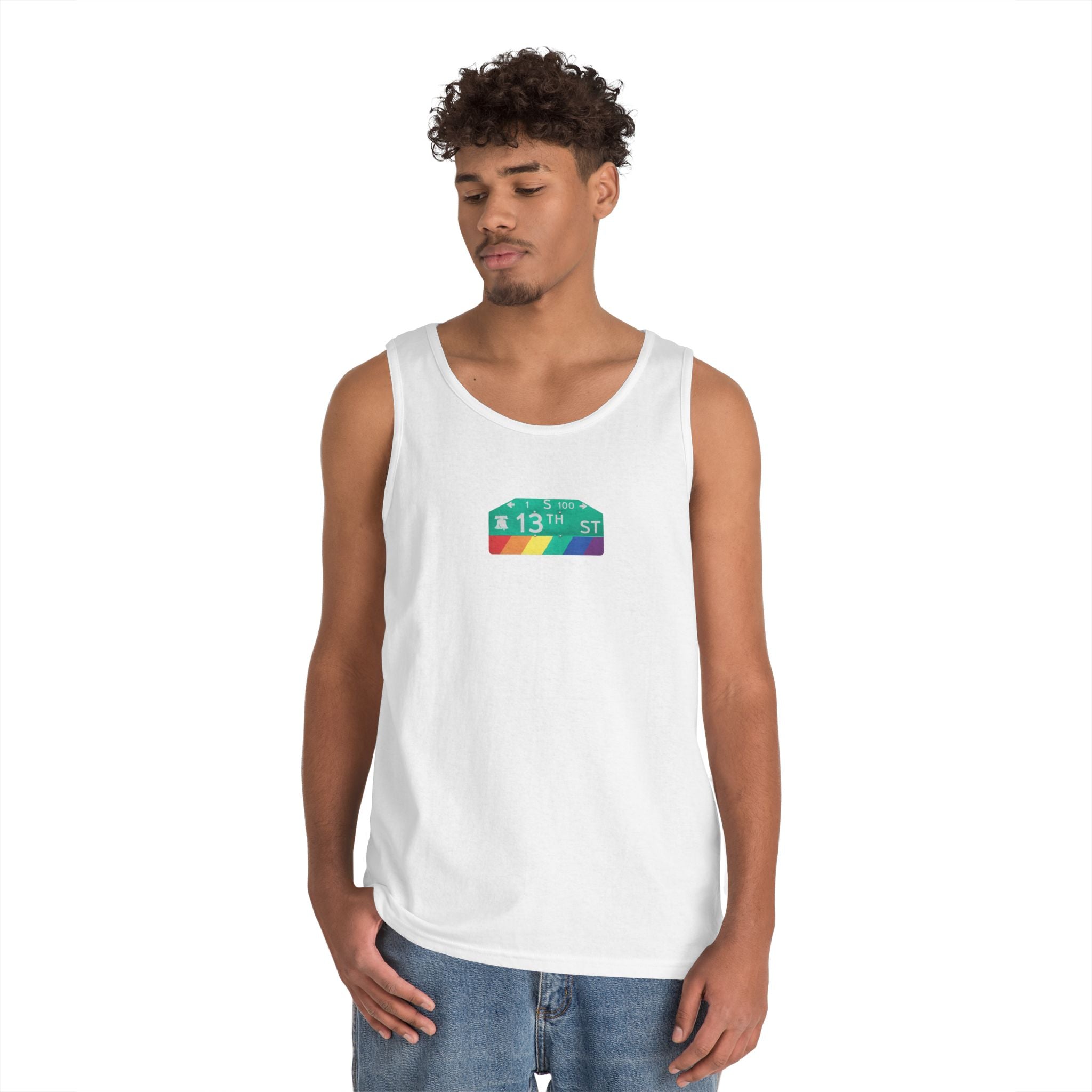 Philly Gayborhood Street Sign Tank Top