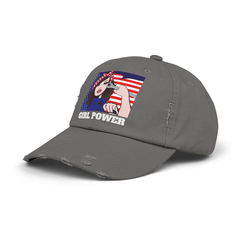Girl Power Distressed Cap