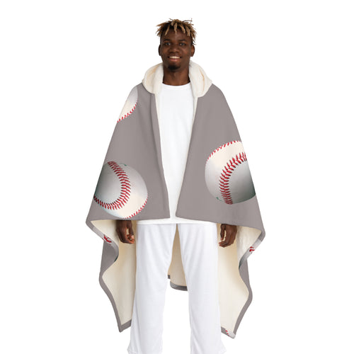 Baseball Hooded Sherpa Blanket