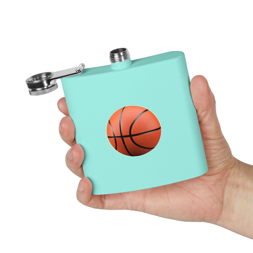 Basketball Stainless Steel Flask, 6oz