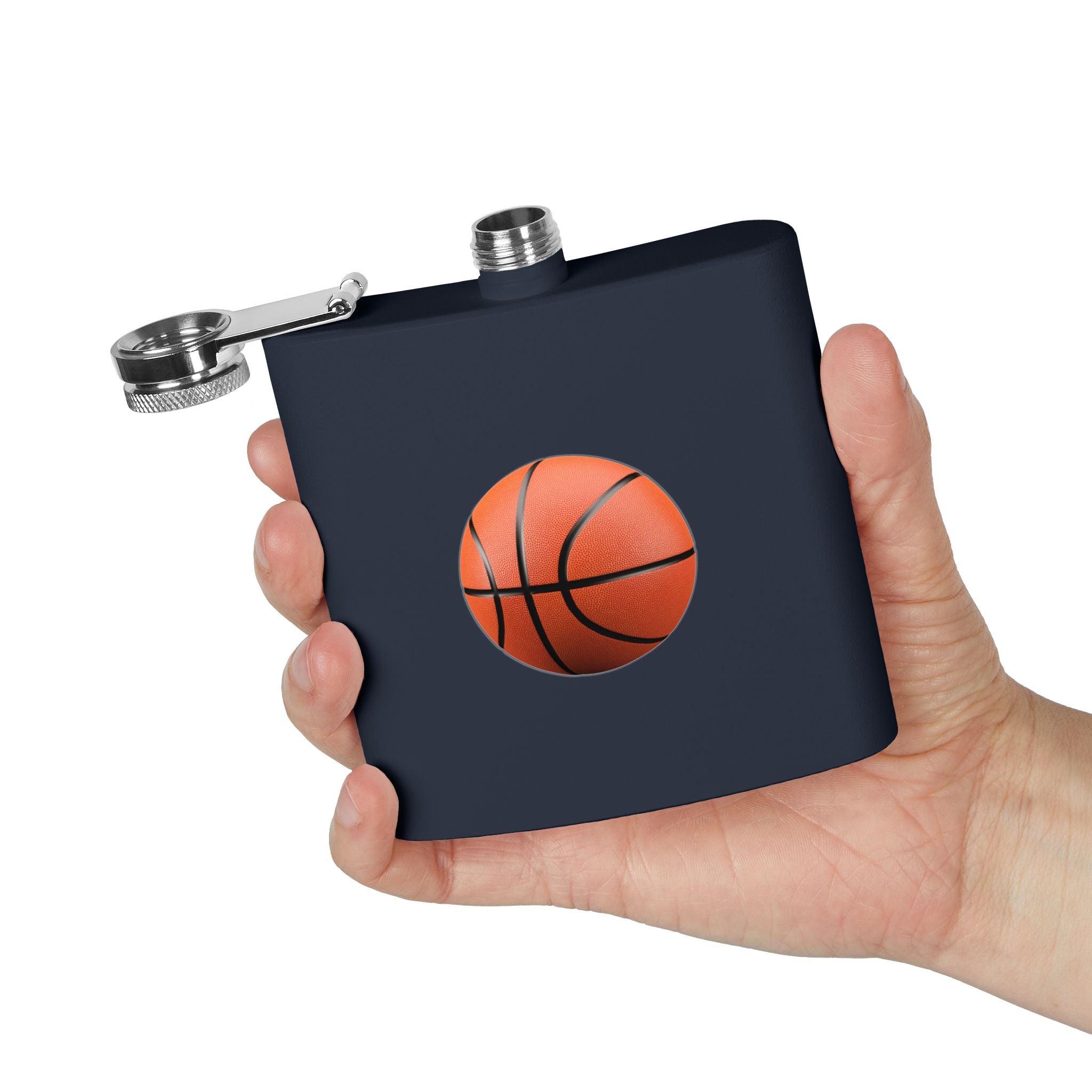 Basketball Stainless Steel Flask, 6oz
