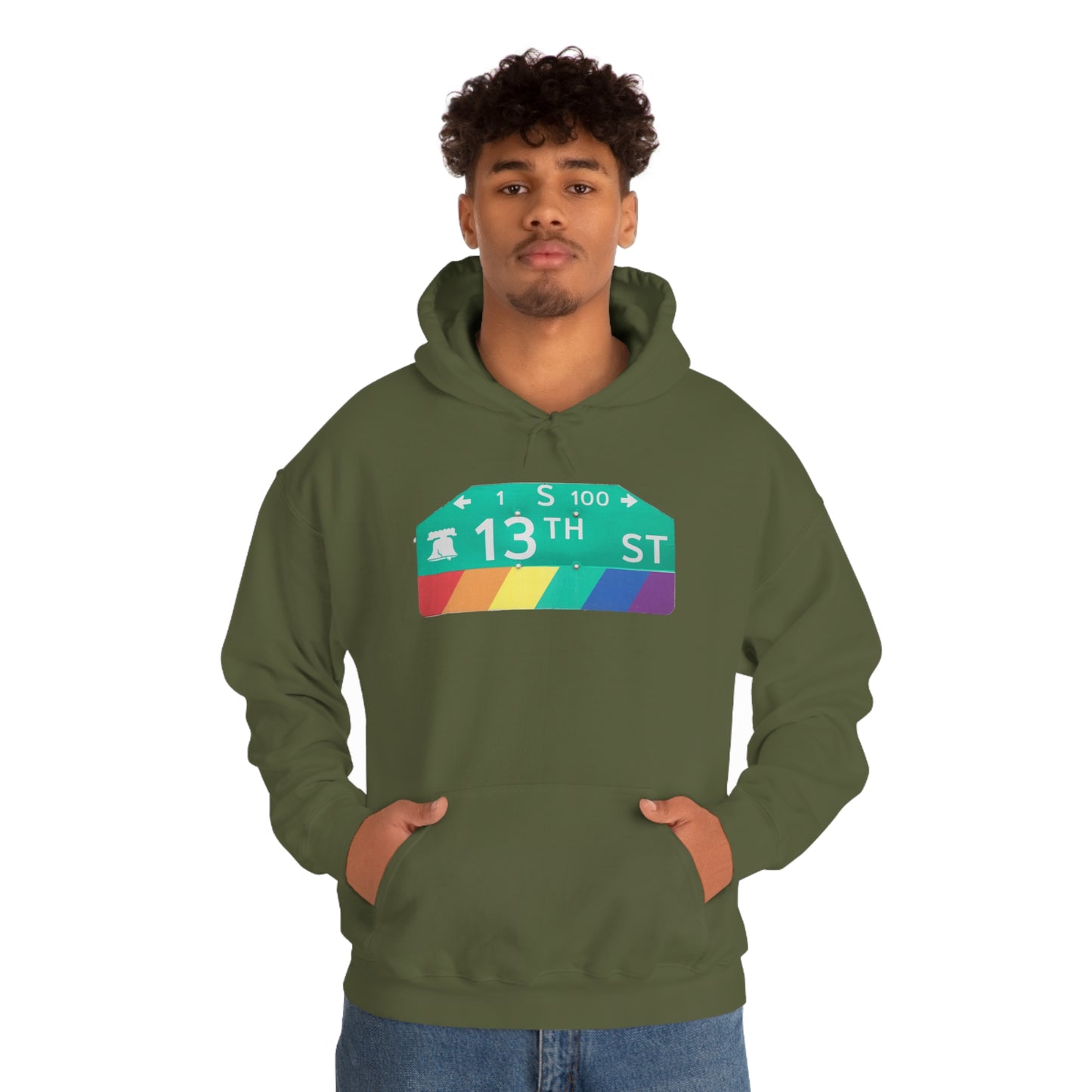 Philly Gayborhood Street Sign Hoodie