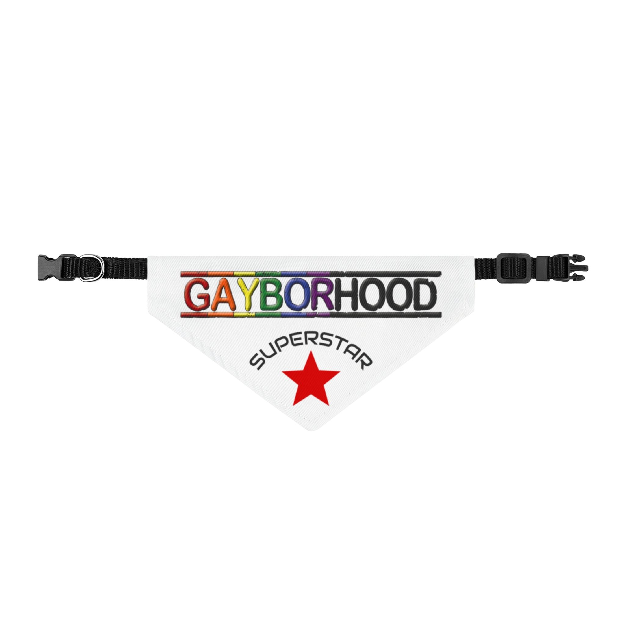Clip-on Pet Bandana Gayborhood Superstar