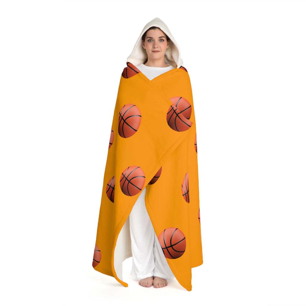 Basketball Hooded Sherpa Blanket