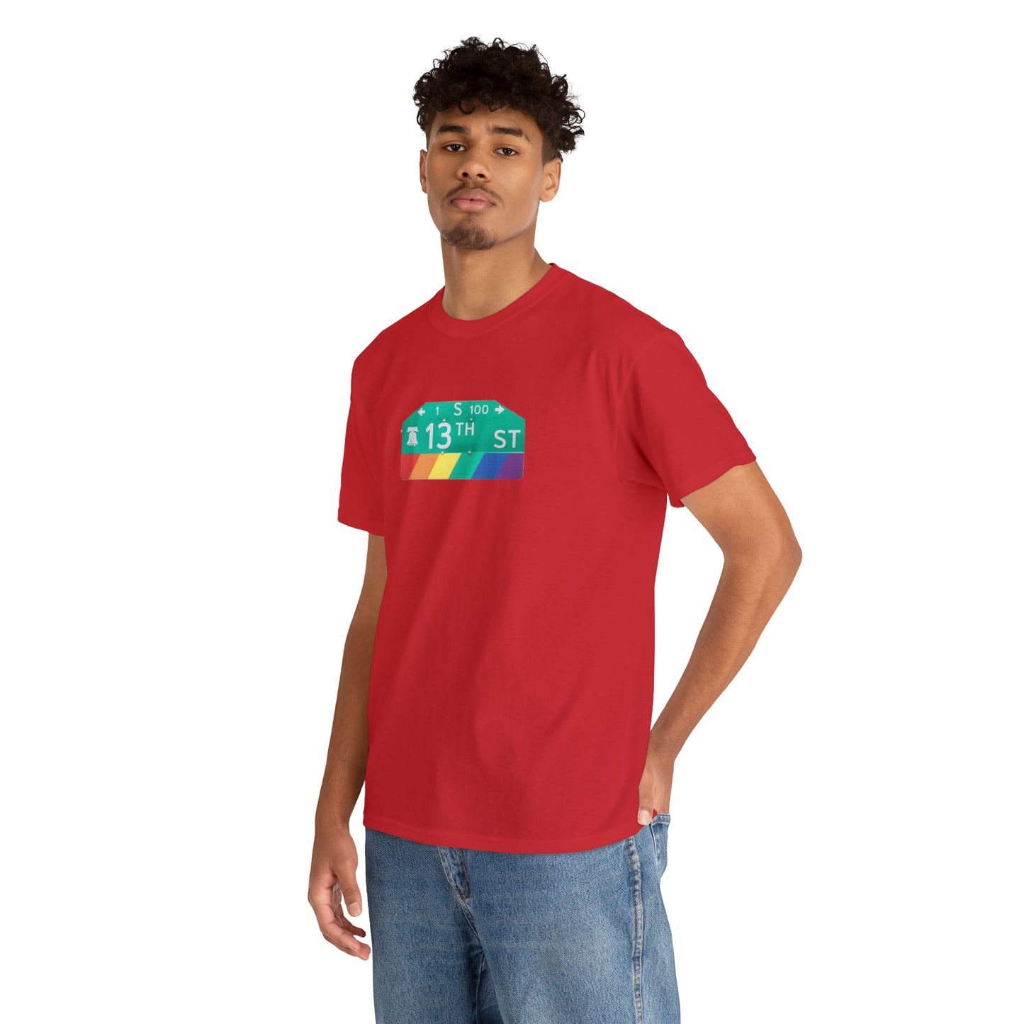 Philly Gayborhood Street Sign Cotton Tee