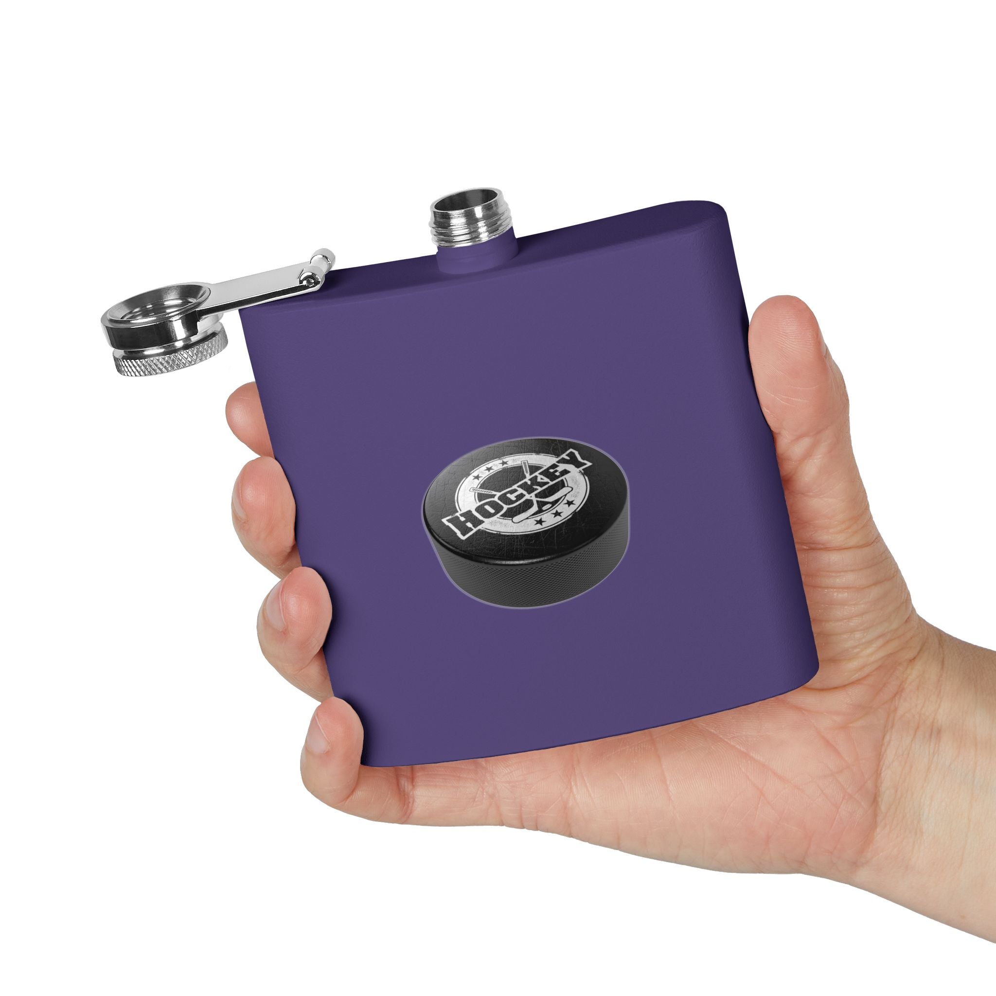 Hockeyl Stainless Steel Flask, 6oz
