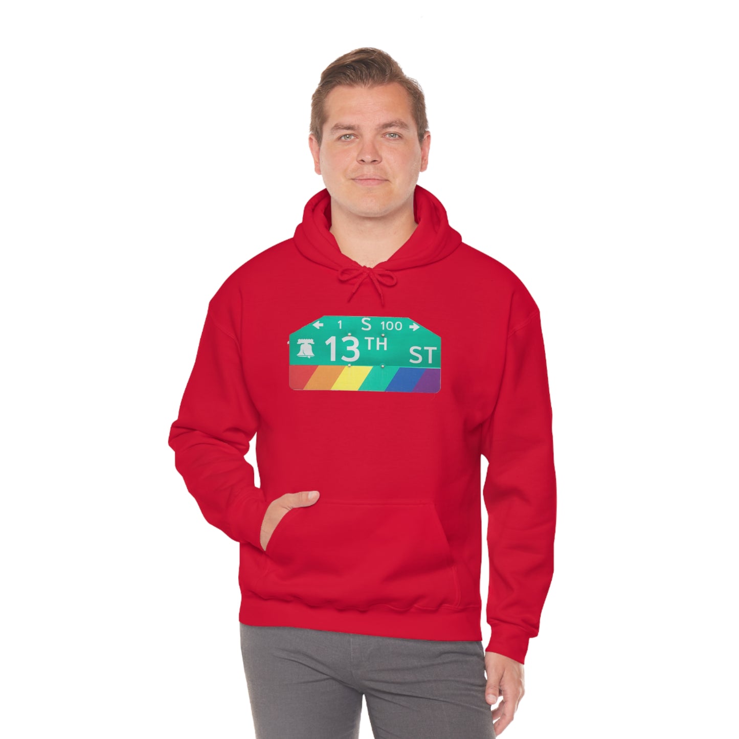 Philly Gayborhood Street Sign Hoodie