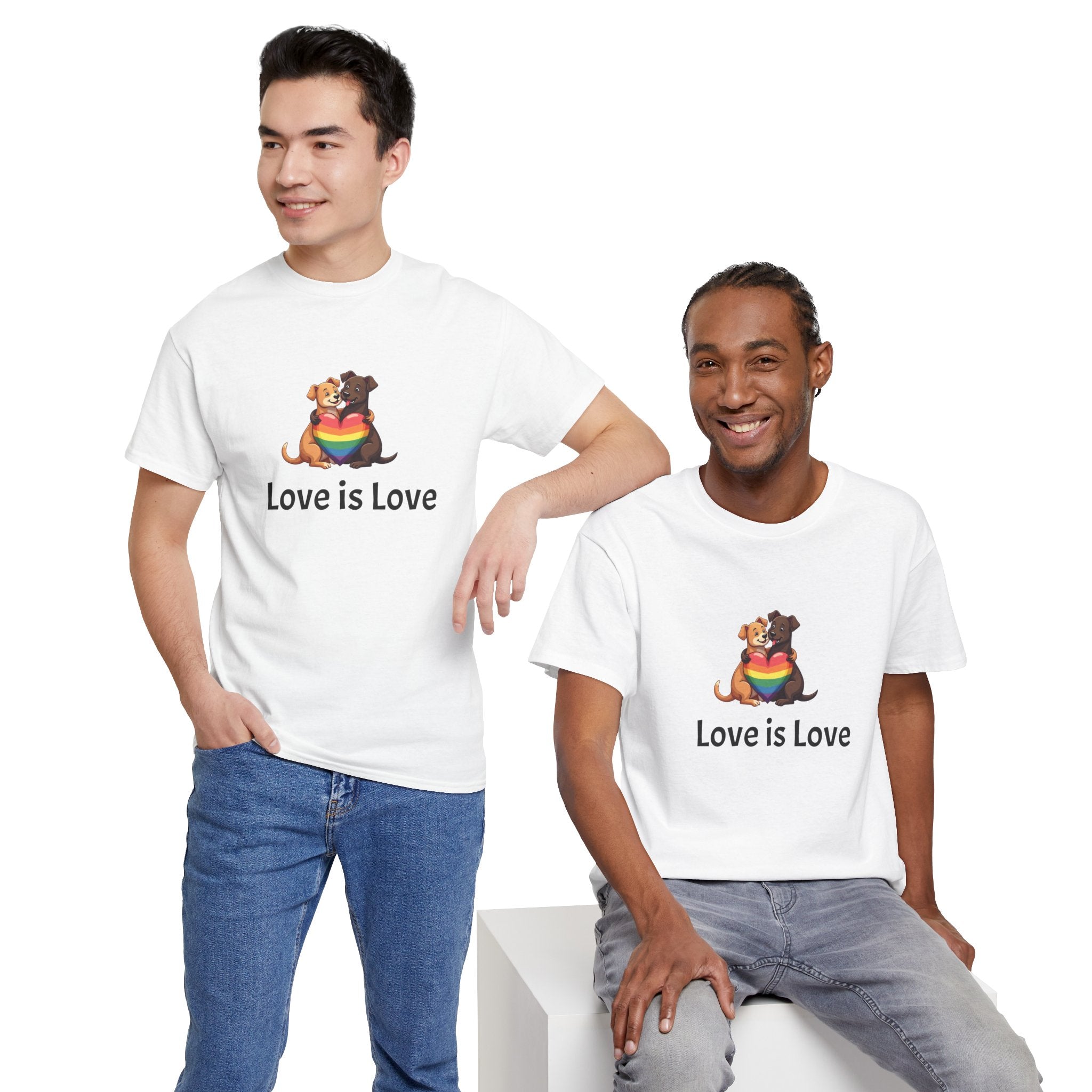 Puppy Love is Love Heavy Cotton Tee