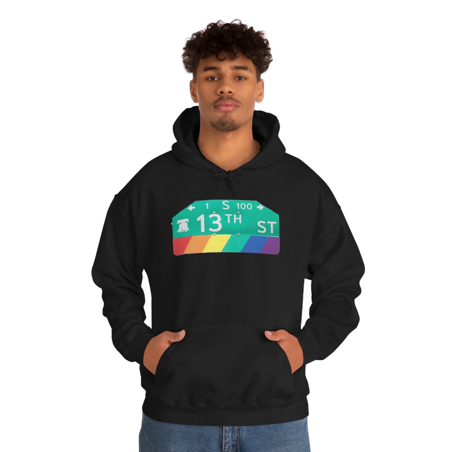 Philly Gayborhood Street Sign Hoodie