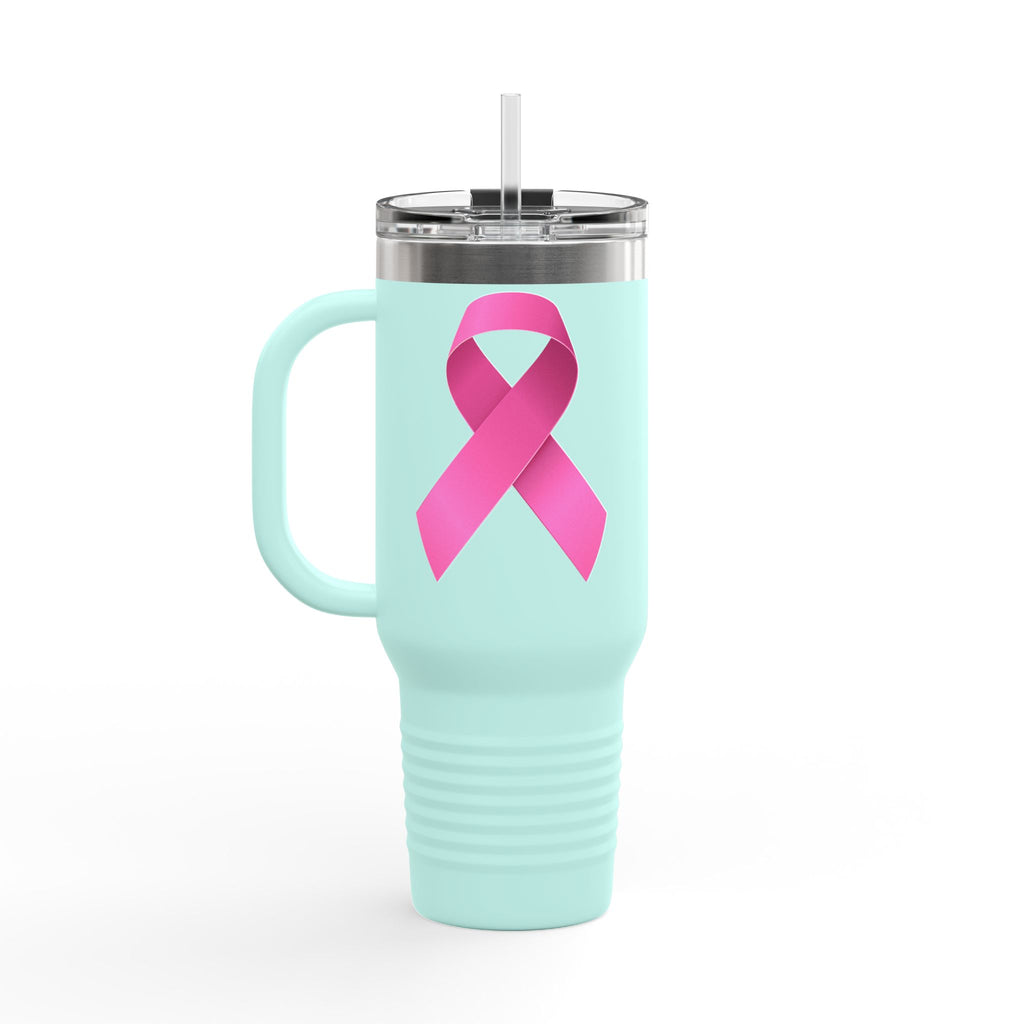 Pink Ribbon Insulated Travel Mug, 40oz
