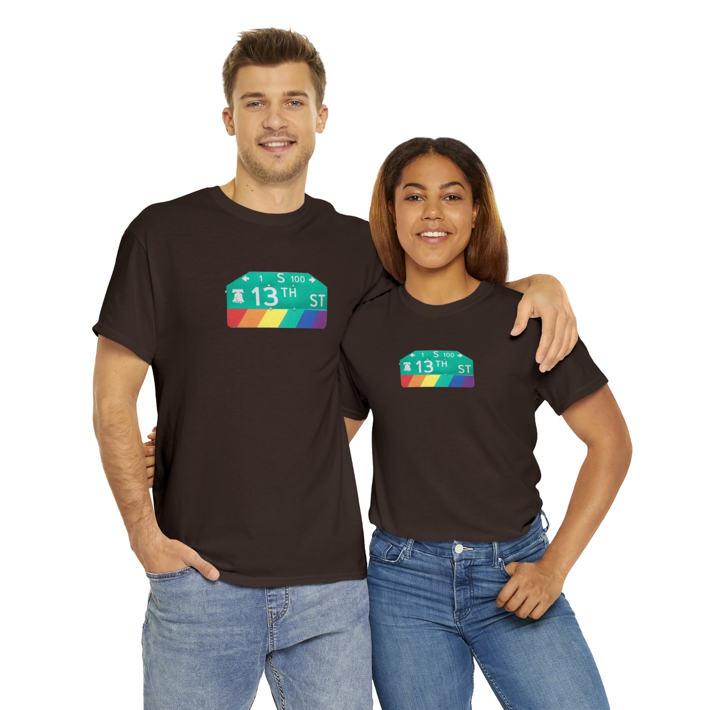 Philly Gayborhood Street Sign Cotton Tee