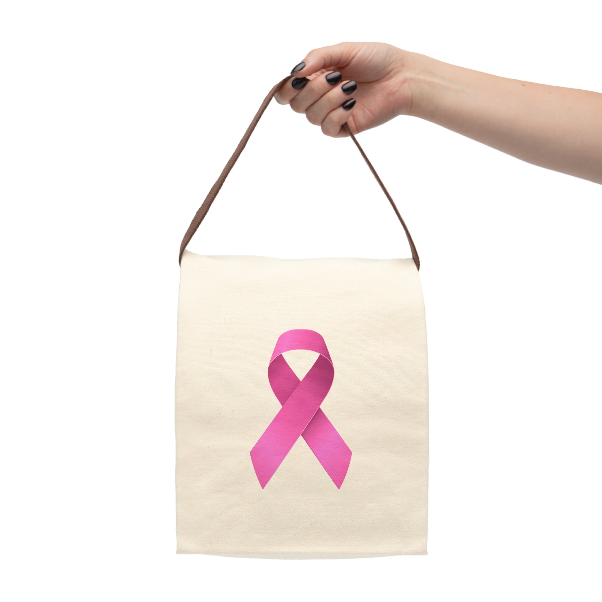 Canvas Lunch Bag Breast Cancer (Pink Ribbon)