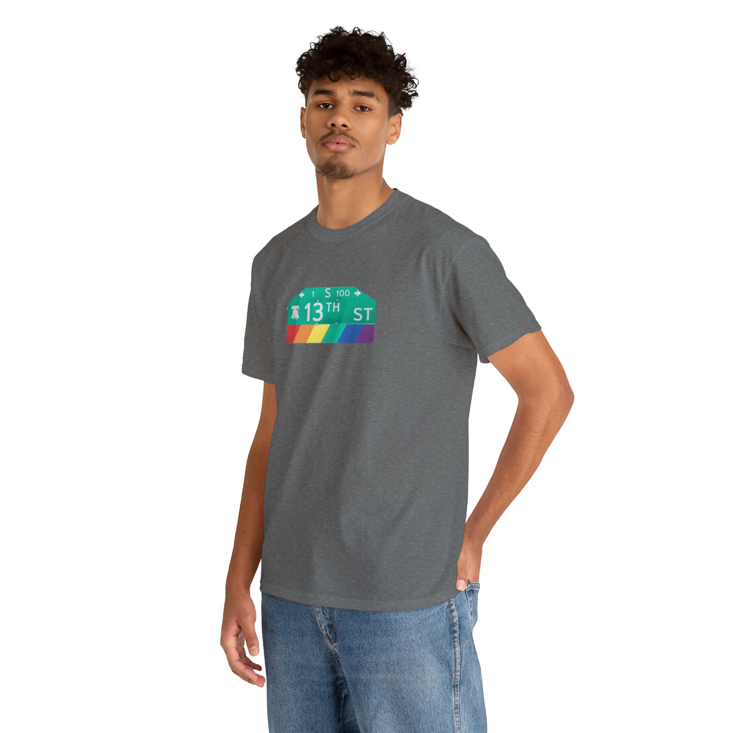 Philly Gayborhood Street Sign Cotton Tee