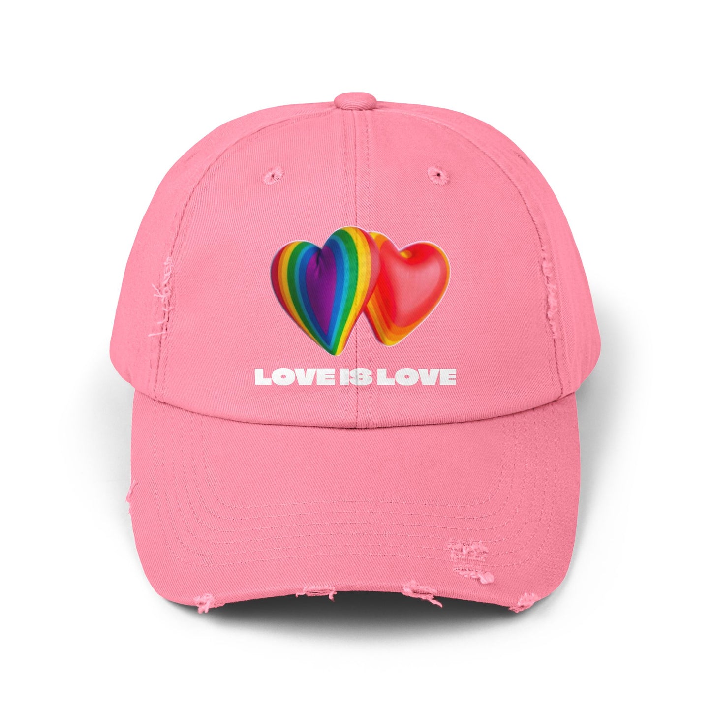 Love is Love Hearts Distressed Design