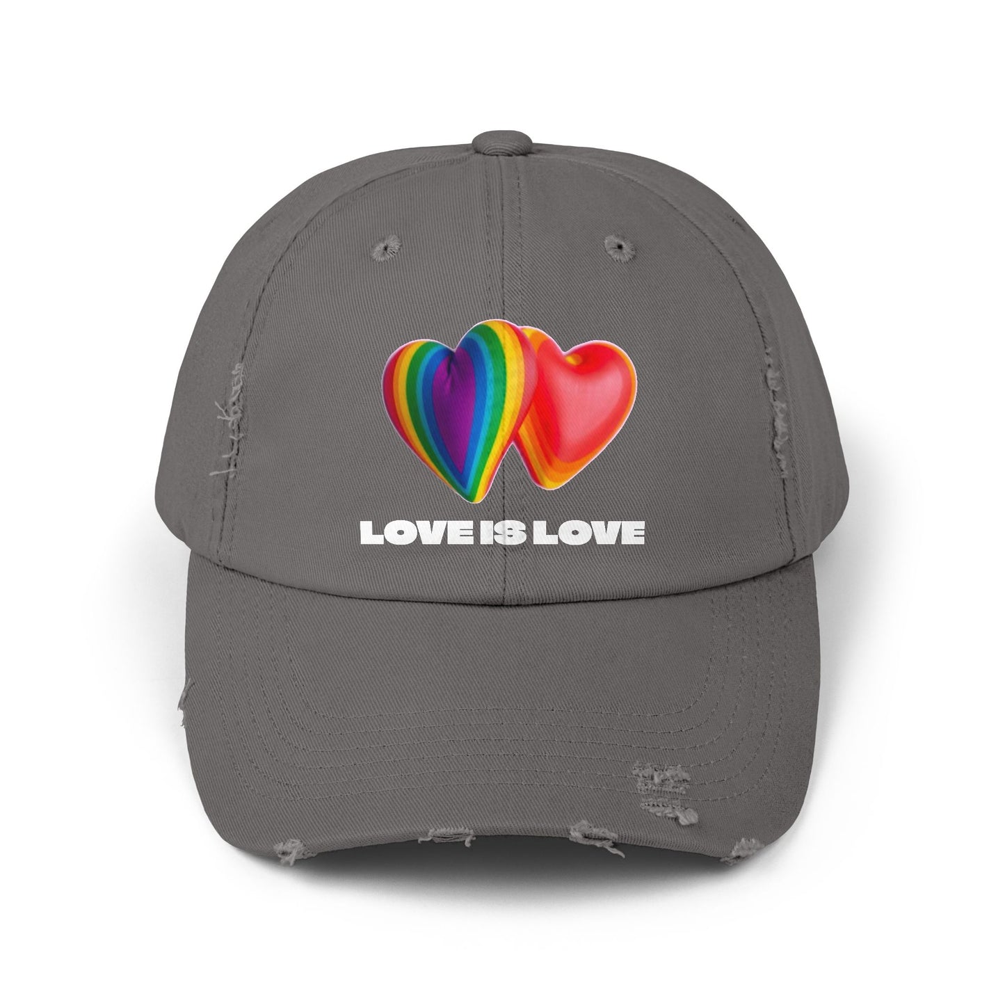 Love is Love Hearts Distressed Design