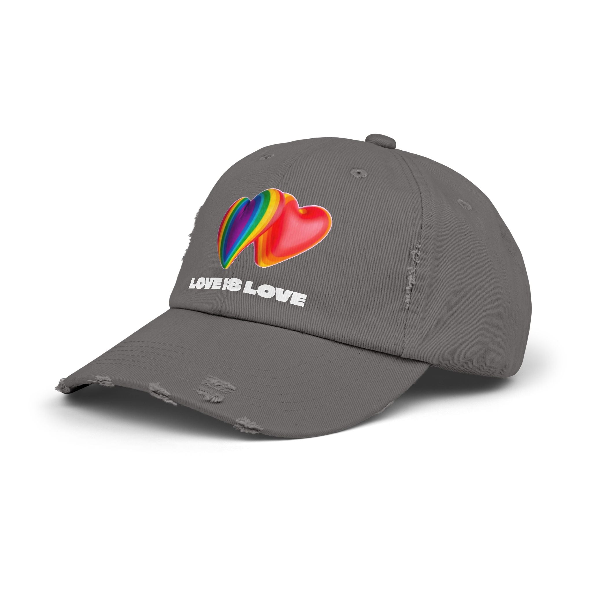 Love is Love Hearts Distressed Design