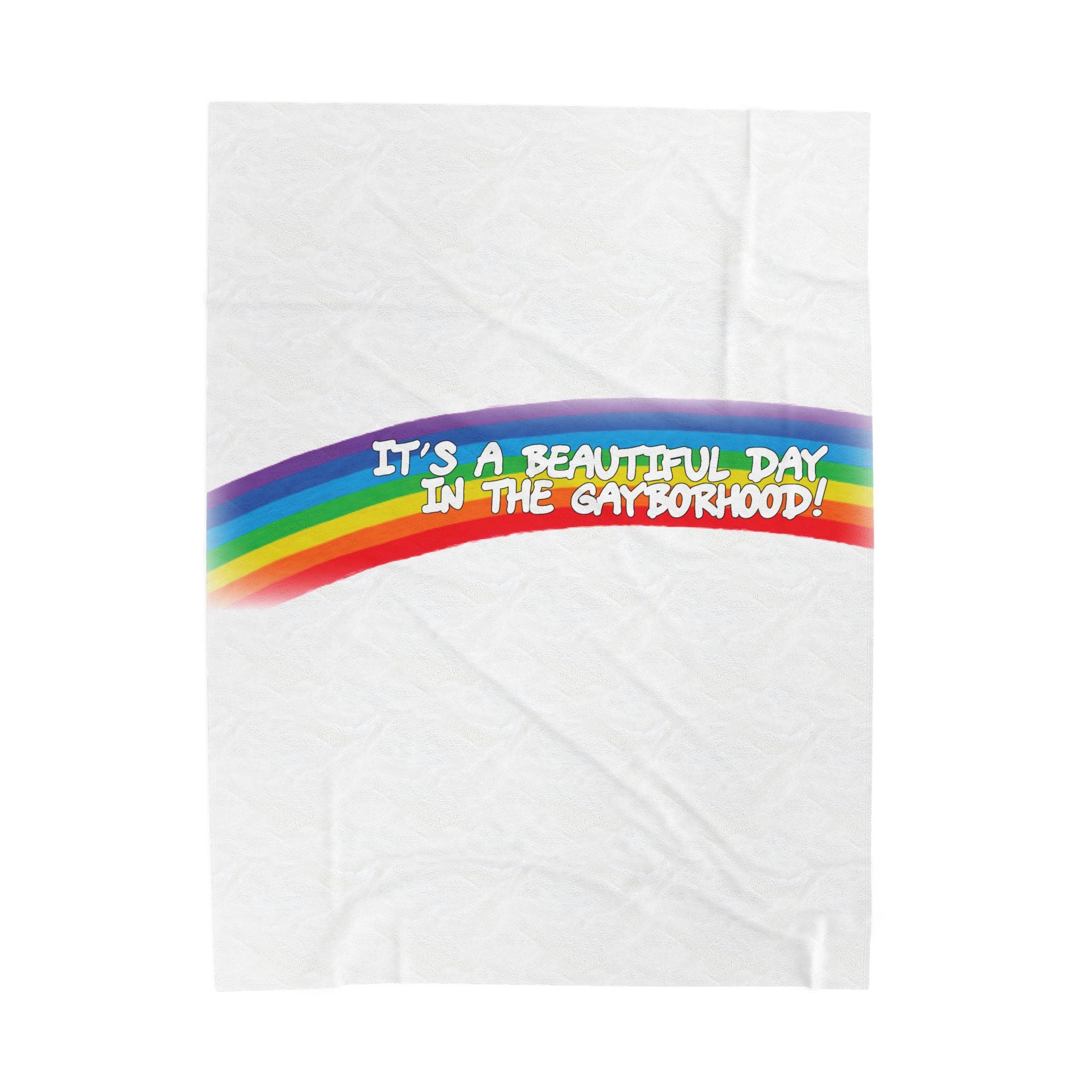 Beautiful Day Velveteen Plush Blanket