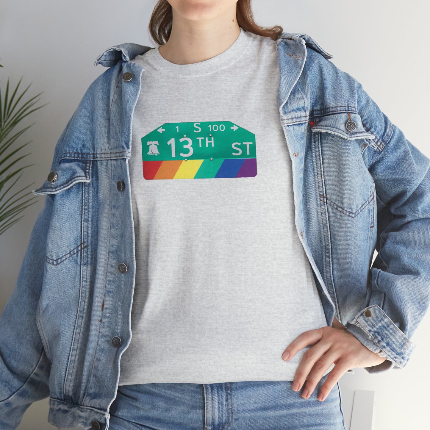 Philly Gayborhood Street Sign Cotton Tee