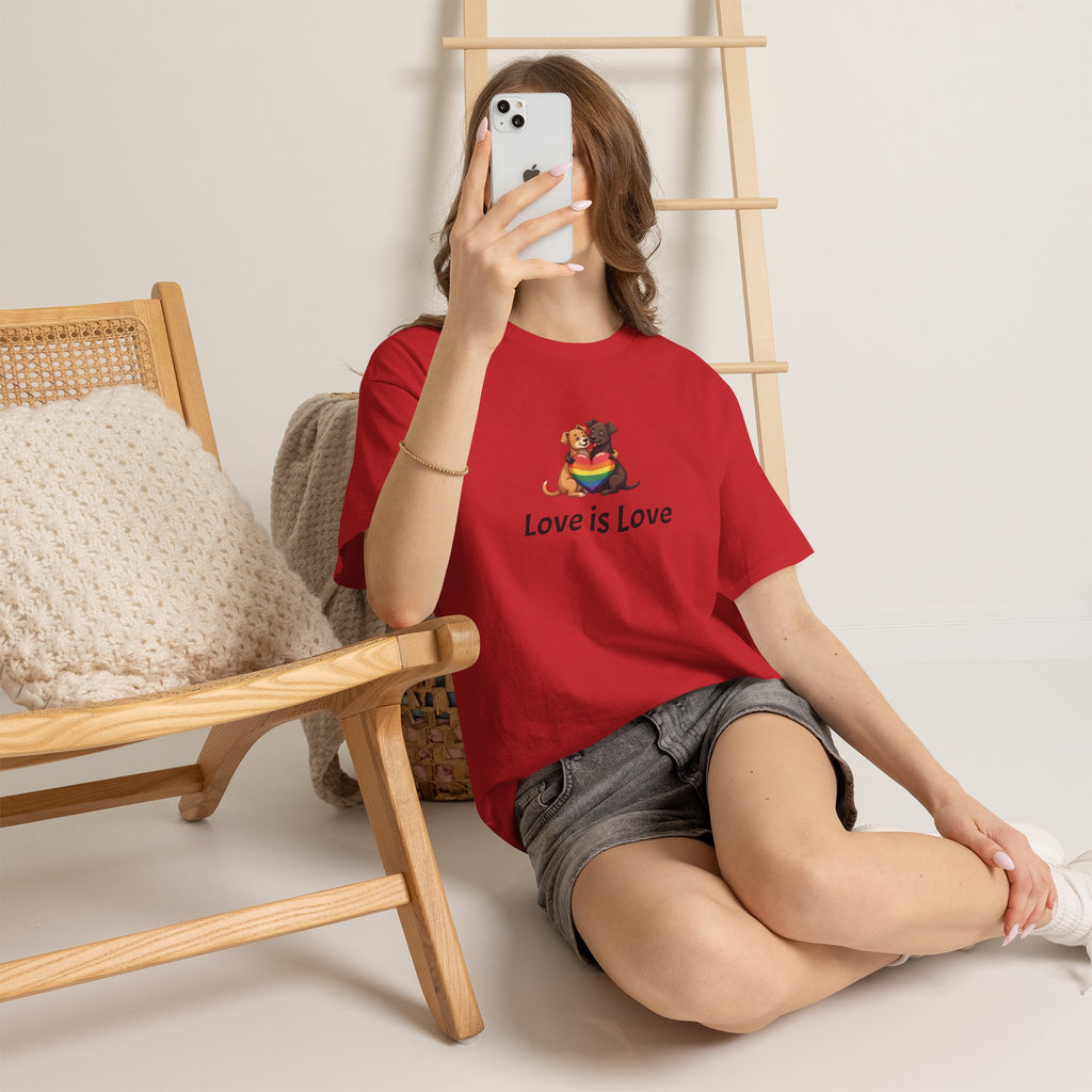 Puppy Love is Love Heavy Cotton Tee