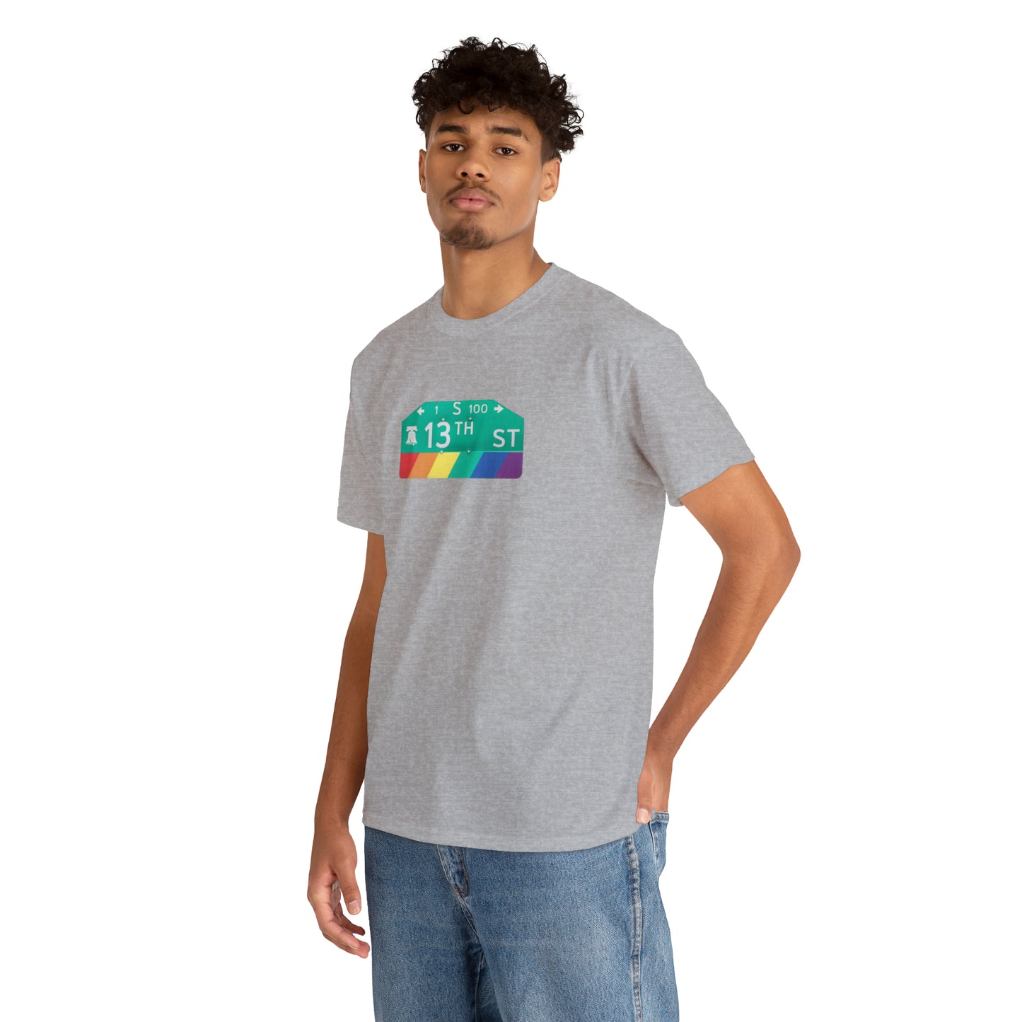 Philly Gayborhood Street Sign Cotton Tee