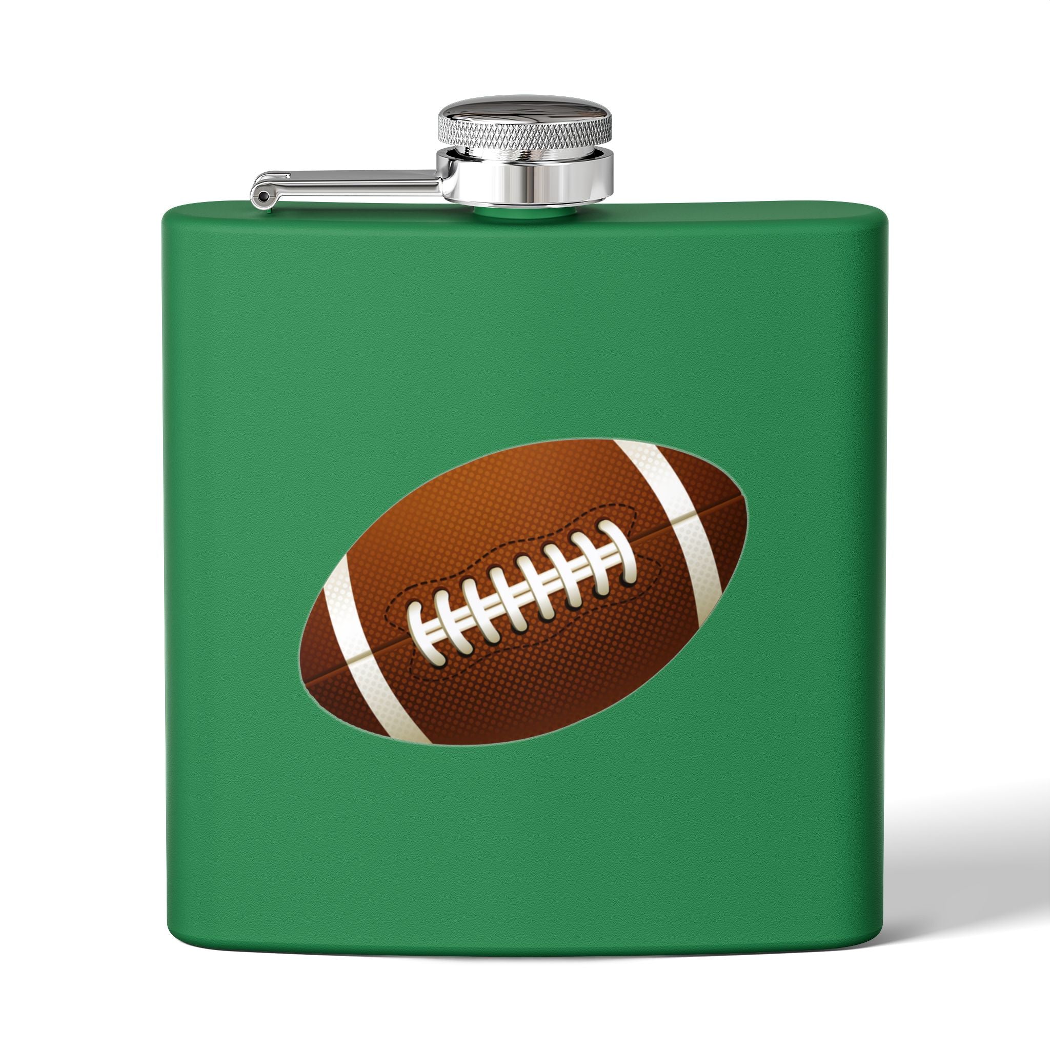 Football Stainless Steel Flask, 6oz
