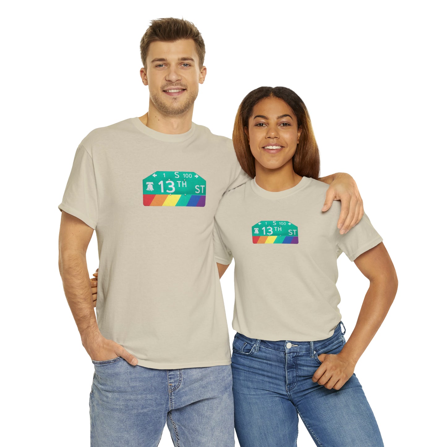 Philly Gayborhood Street Sign Cotton Tee