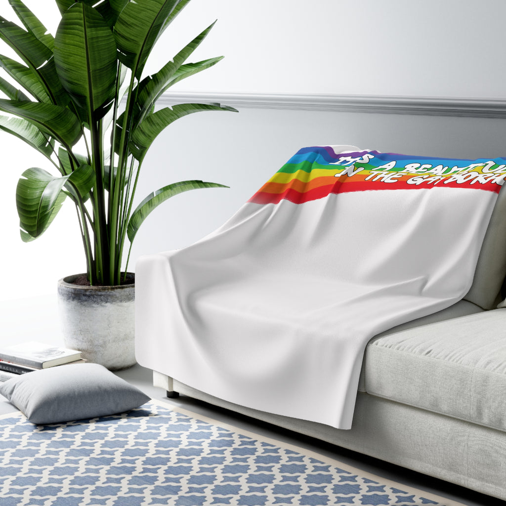 Beautiful Day Sherpa Fleece Blanket