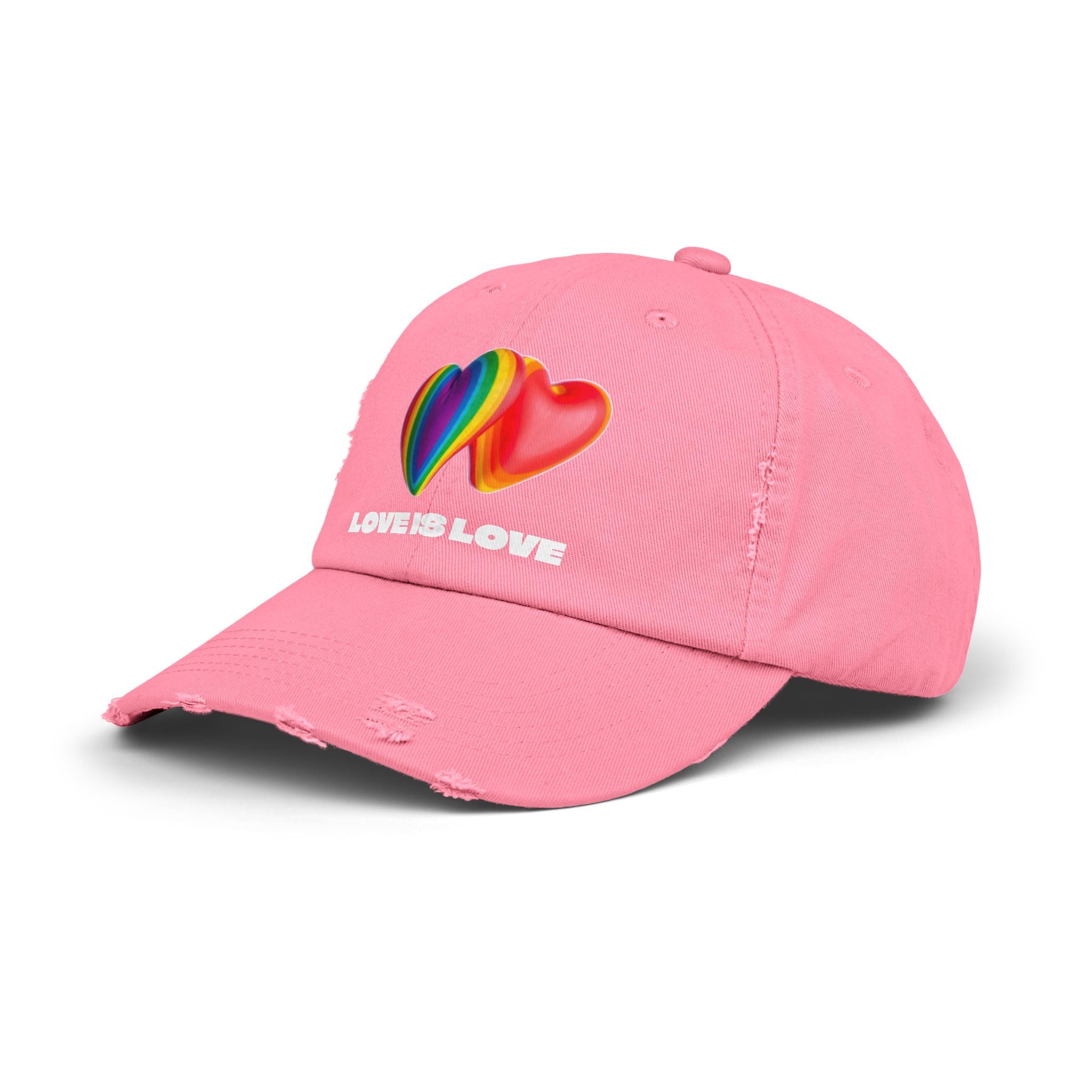 Love is Love Hearts Distressed Design