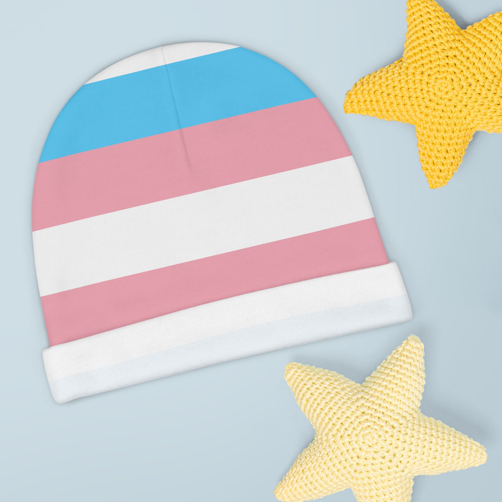 Beanie Hat Transgender Flag