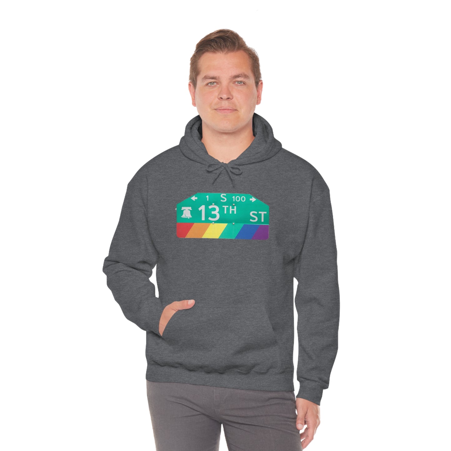Philly Gayborhood Street Sign Hoodie