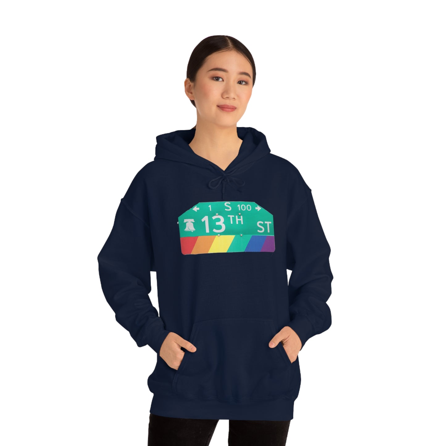 Philly Gayborhood Street Sign Hoodie