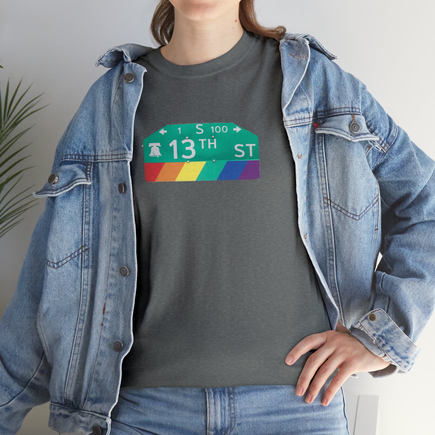Philly Gayborhood Street Sign Cotton Tee