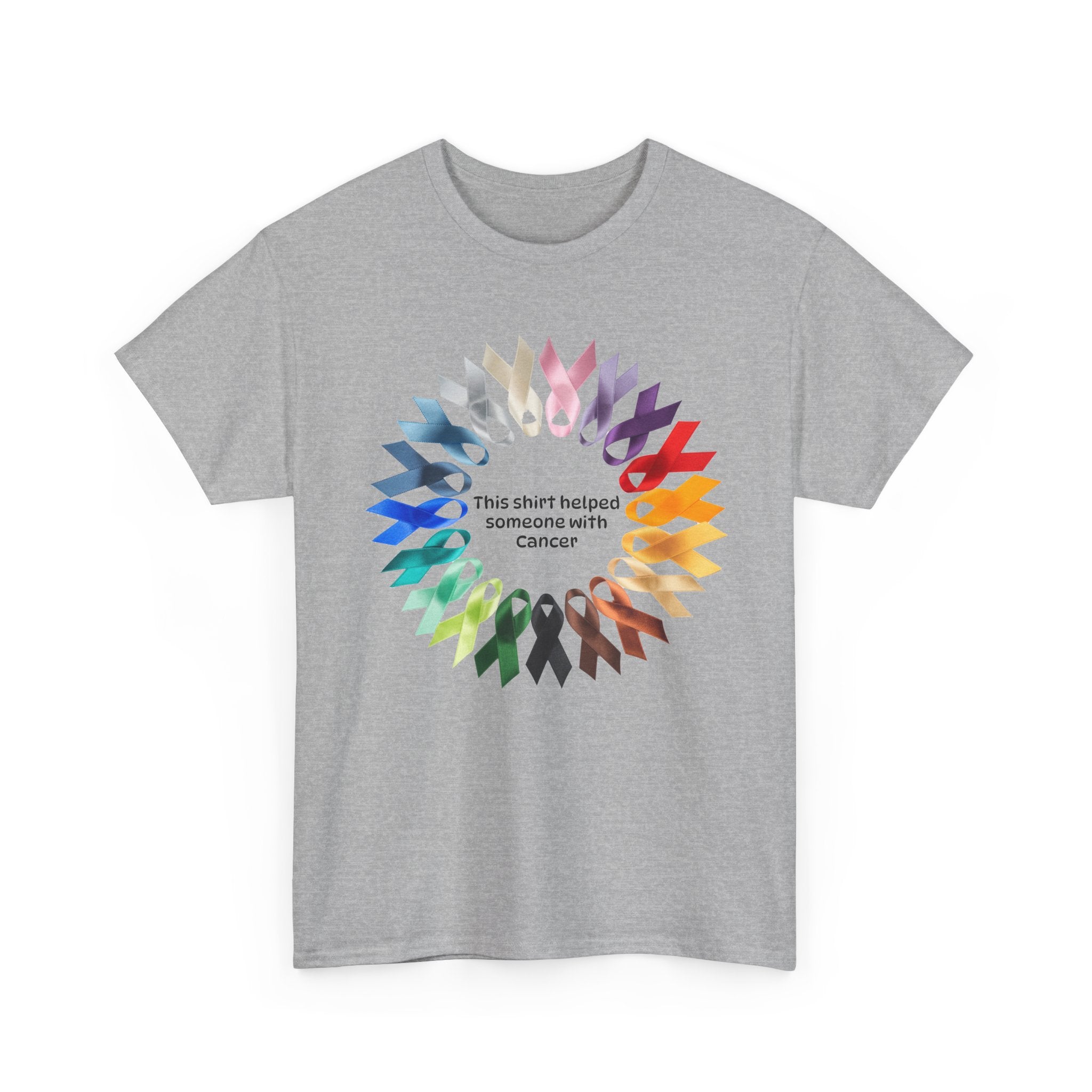 Helped someone with Cancer Heavy Cotton Tee