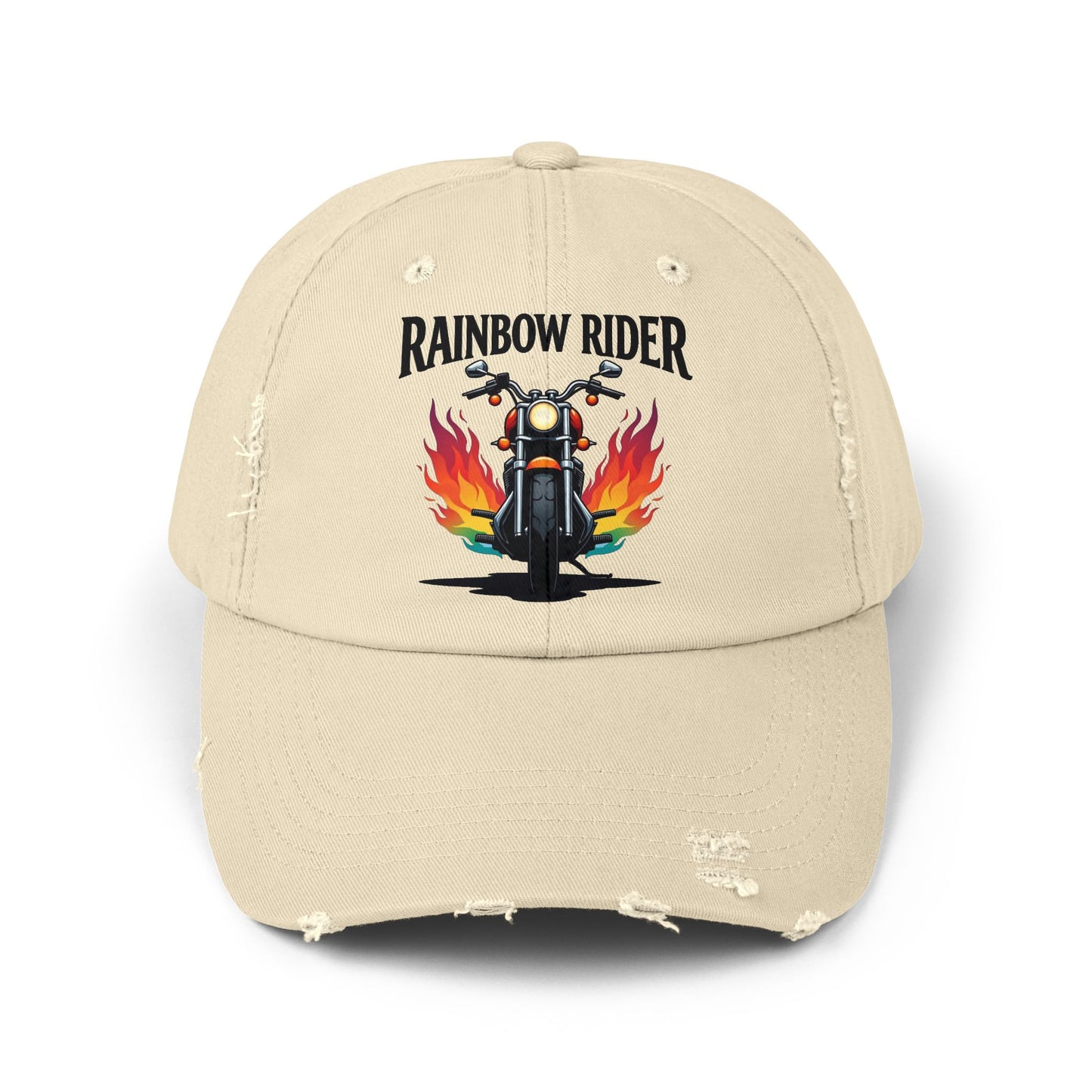 Rainbow Rider Distressed Design