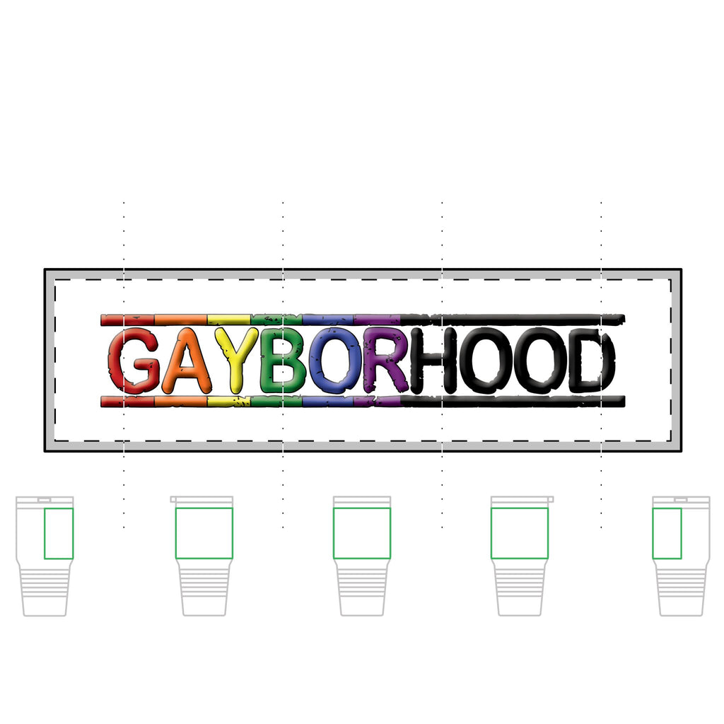 Gayborhood 30oz Tumbler — Tundra Insulated Cup