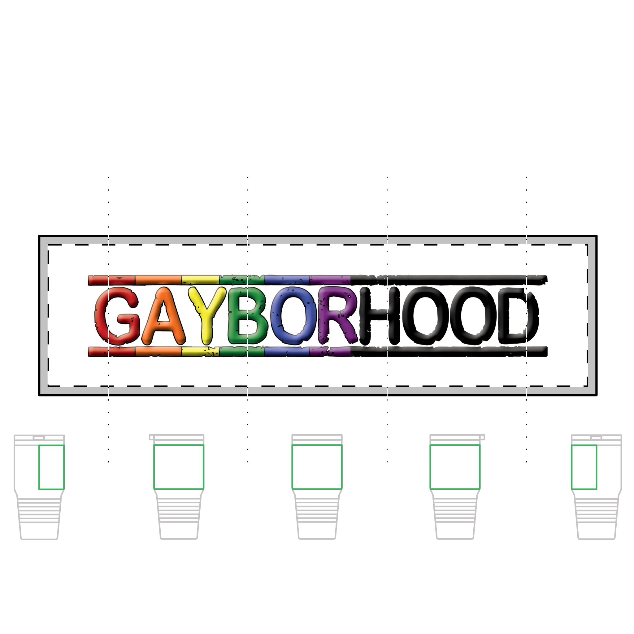 Gayborhood 30oz Tumbler — Tundra Insulated Cup