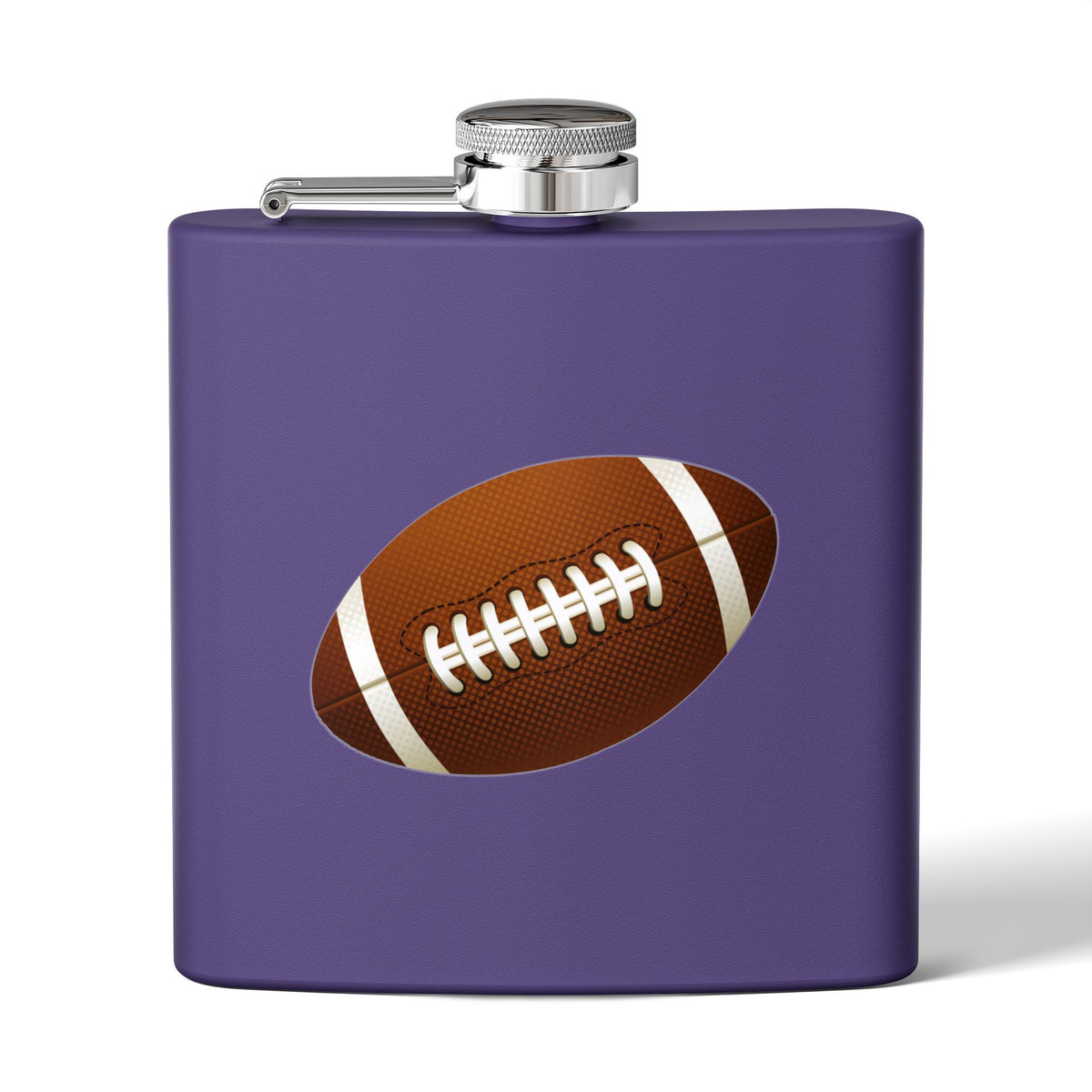 Football Stainless Steel Flask, 6oz