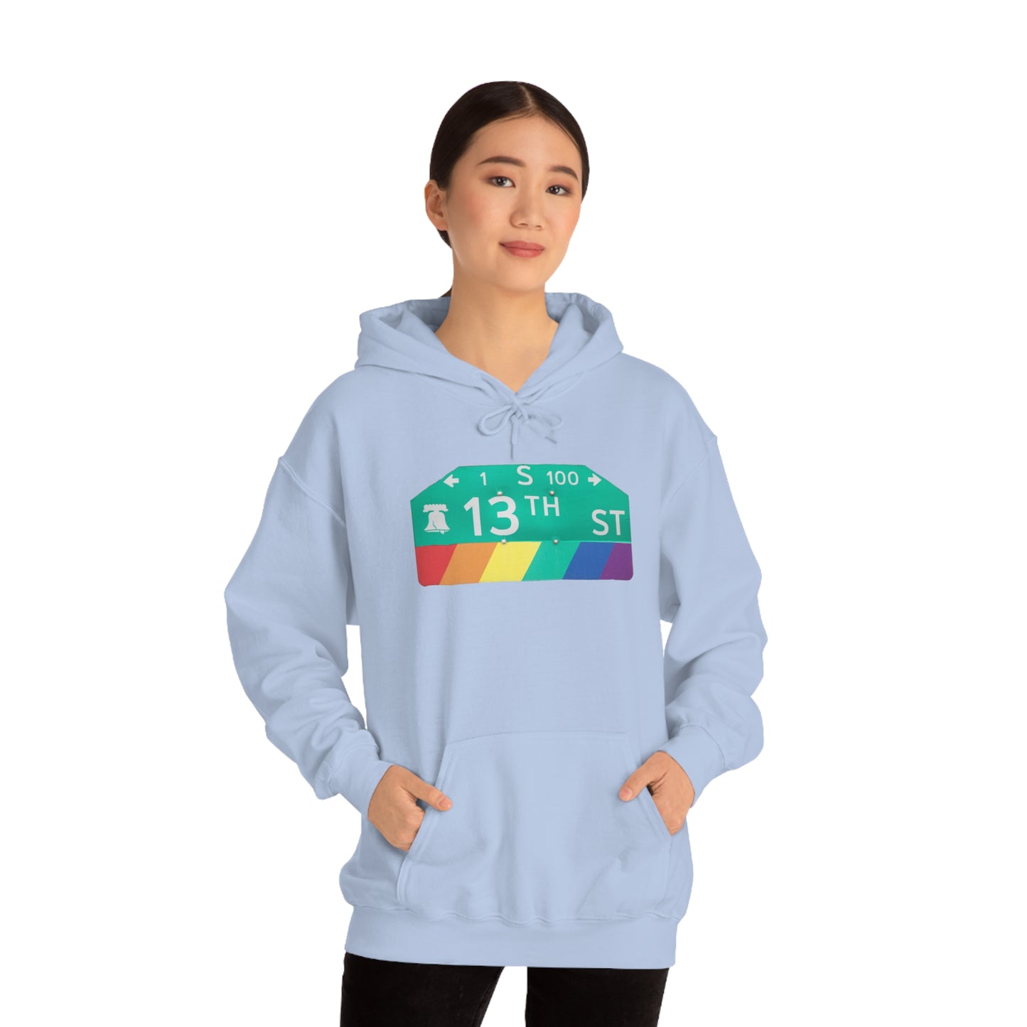 Philly Gayborhood Street Sign Hoodie