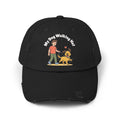 My Dog Walking Distressed Hat